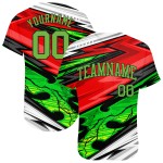 Maillot de baseball authentique à motif personnalisé 3D pour équipe de sport abstrait Maillot de baseball authentique à motif personnalisé 3D pour équipe de sport abstrait