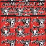 Maillot de baseball personnalisé à motif 3D noir et blanc avec motif authentique de chiens, rouge Maillot de baseball personnalisé à motif 3D noir et blanc avec motif authentique de chiens, rouge