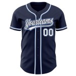Maillot de baseball personnalisé bleu marine et blanc Maillot de baseball personnalisé bleu marine et blanc