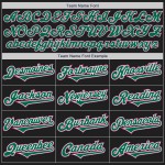 Maillot de baseball personnalisé Kelly Tone noir deux vert-rose authentique Maillot de baseball personnalisé Kelly Tone noir deux vert-rose authentique