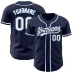 Maillot de baseball personnalisé bleu marine et blanc Maillot de baseball personnalisé bleu marine et blanc