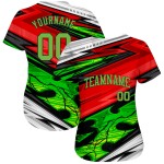 Maillot de baseball authentique à motif personnalisé 3D pour équipe de sport abstrait Maillot de baseball authentique à motif personnalisé 3D pour équipe de sport abstrait