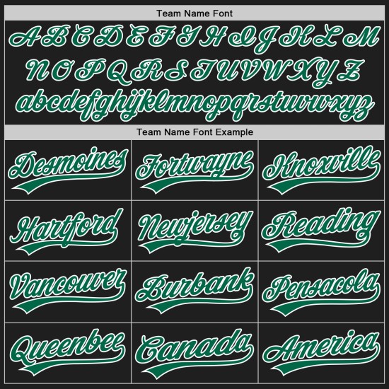 Maillot de baseball Kelly authentique à rayures fines vert et noir, personnalisé, vert et blanc Maillot de baseball Kelly authentique à rayures fines vert et noir, personnalisé, vert et blanc