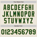 Maillot de baseball Custom Tone Green-Old Two Gold Crème Authentique Maillot de baseball Custom Tone Green-Old Two Gold Crème Authentique