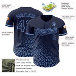 Maillot de baseball bleu marine à imprimé léopard 3D, léger et personnalisé, à la mode, authentique Maillot de baseball bleu marine à imprimé léopard 3D, léger et personnalisé, à la mode, authentique