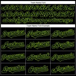 Maillot Rave 3D authentique de baseball Monster Neon Black, motif personnalisé vert Maillot Rave 3D authentique de baseball Monster Neon Black, motif personnalisé vert