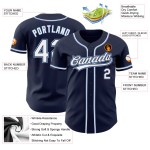 Maillot de baseball personnalisé bleu marine et blanc Maillot de baseball personnalisé bleu marine et blanc