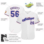 Maillot de baseball personnalisé authentique rouge royal et blanc Maillot de baseball personnalisé authentique rouge royal et blanc